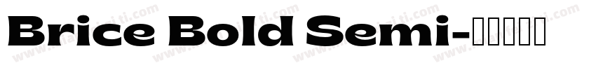 Brice Bold Semi字体转换